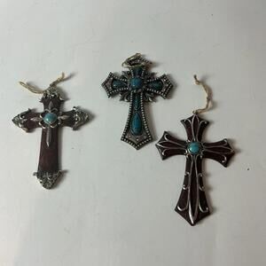 Western Hanging Cross Wall Decor - Set of 3